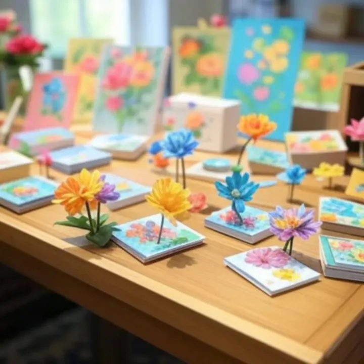 Galeria różnych gotowych projektów rękodzielniczych