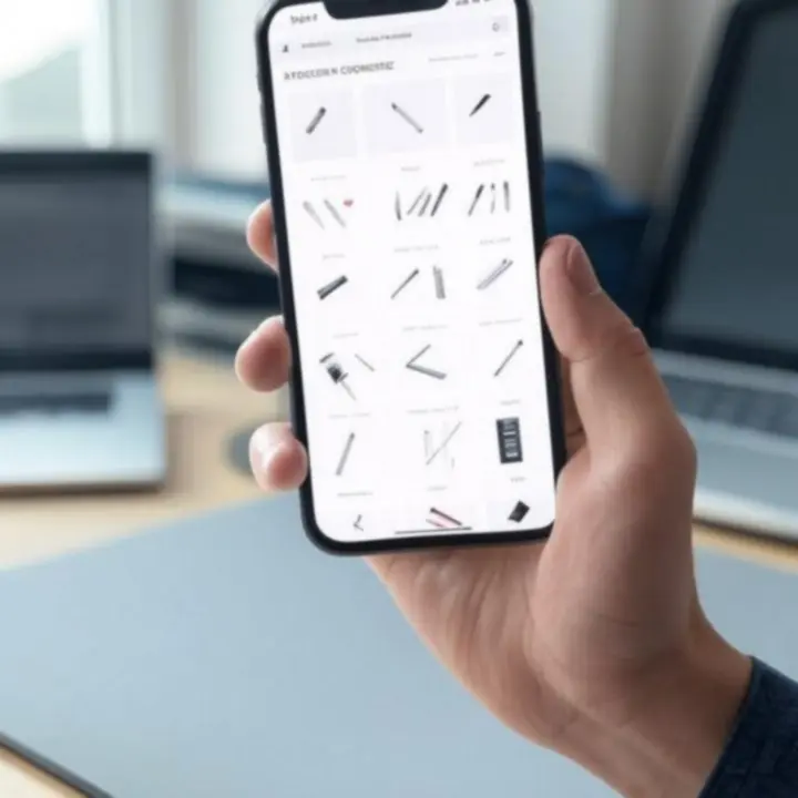 Responsywny sklep internetowy prezentowany na urządzeniu mobilnym
